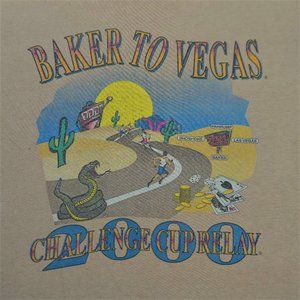 Vintage Tee Y2K Baker To Las Vegas Relay Cup Tan